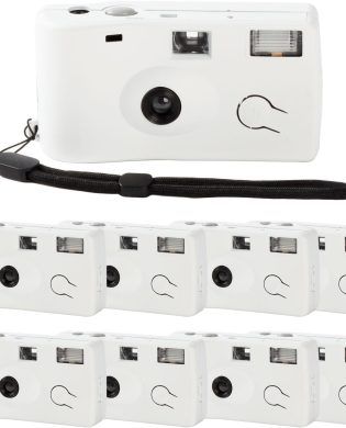 8 Pack of Disposable Cameras for Wedding Bulk Single Use Flash 35mm 17 Film 200 ISO Film Camera for Birthday Concert Travel Anniversary Party Supplies