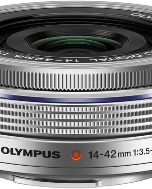 OM SYSTEM OLYMPUS M.Zuiko Digital 14-42mm F3.5-5.6 EZ Silver For Micro Four Thirds System Camera, Compact 3x zoom Lens